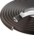 V Shape Thin Foam Weather Stripping Door Frame Seal Strip 19.7FT Brown | Draft by KNEELISA