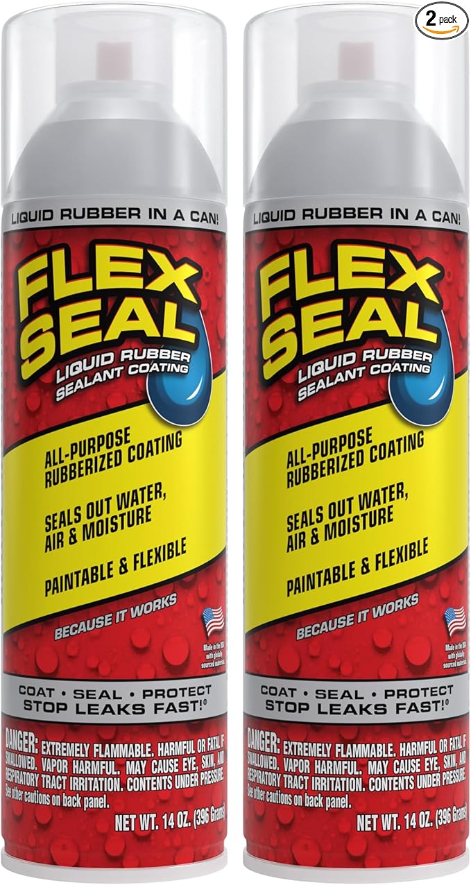 Flex Seal, 14 oz, Stop Leaks Instantly, Transparent Waterproof Rubber Spray On by FlexSealProducts