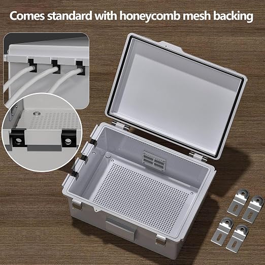 Electrical Junction Box, Ventilated Design, Cable Grommets, Indoor/Outdoor Use - Image 7