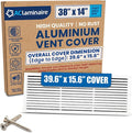 38x14 Aluminum Wall Ceiling Air Return Vent Cover HVAC Rustproof Grille by ACLAMINAIRE