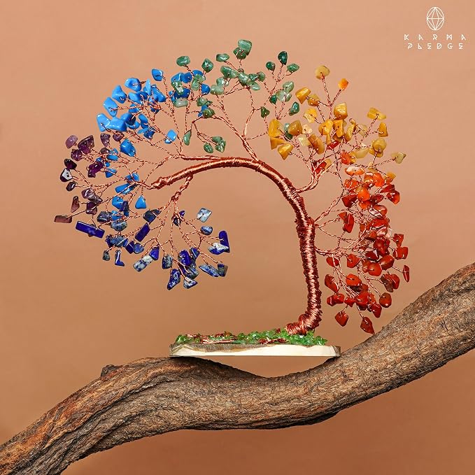 7 Chakra Tree of Life for Home, Wall Decor to Bring Money & Good Luck, Handmade - Image 8