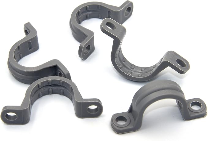 ISPINNER 12pcs 1 Inch PVC Pipe Straps, 2 Holes Plastic Conduit Strap - Image 4