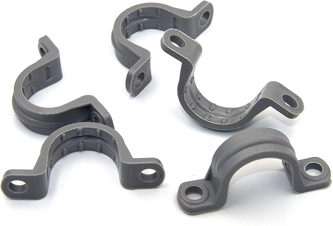 ISPINNER 12pcs 1/2 Inch PVC Pipe Straps, 2 Holes Plastic Conduit Strap - Image 4
