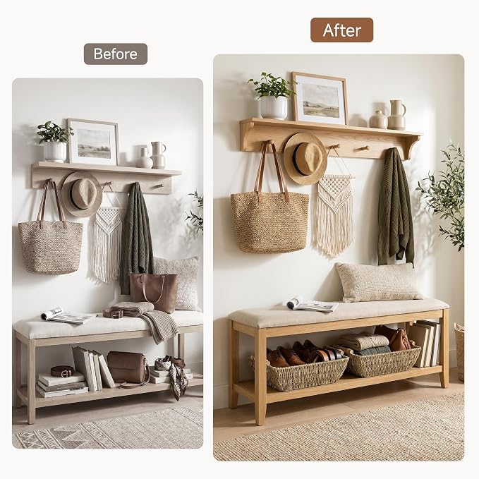 StorageWorks Seagrass Storage Baskets, Large Snack Baskets - Image 6