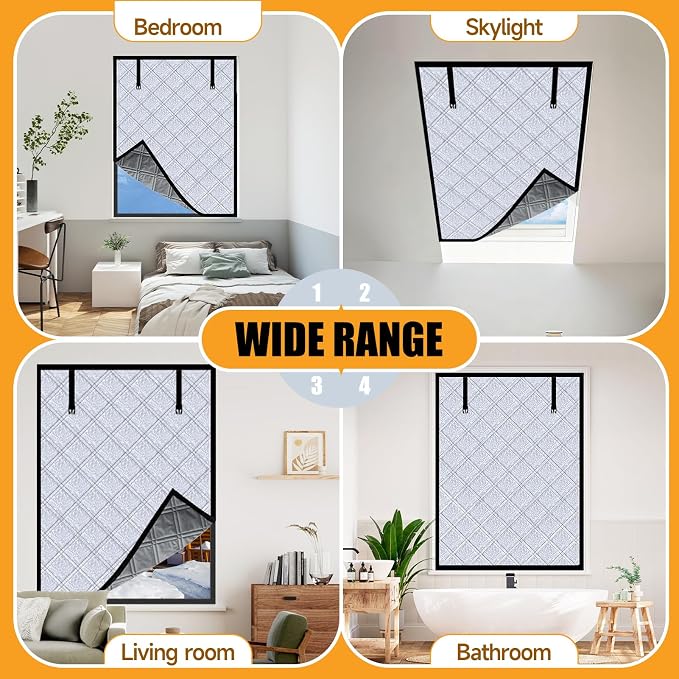 Winter Insulated Window Curtain 23.6"x39", Oxford Cloth Thermal Insulated - Image 6