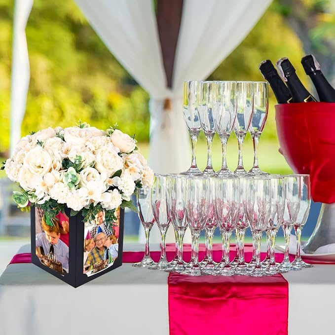 12 Pcs Picture Centerpieces for Table, Photo Display Frame, Foldable Cardstock - Image 6