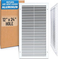 Fits 12x24 Hole | Aluminum Return Air Grille by Handua | Vent Cover Grill by Handua