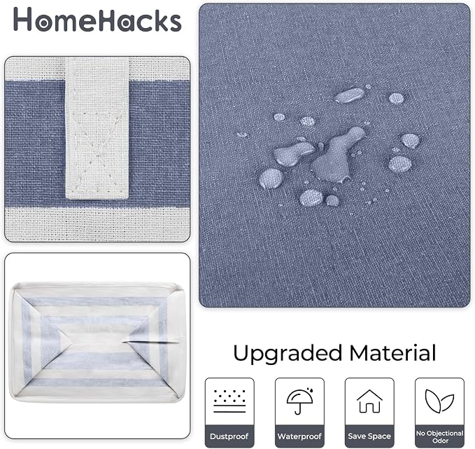 HomeHacks 2 Pack Laundry Baskets, Laundry Hampers Bags | Waterproof, - Image 5
