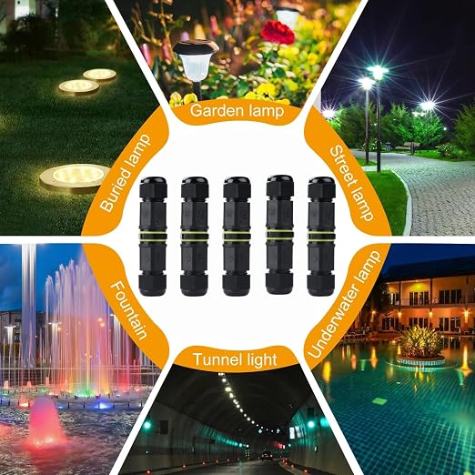 Junction Box Outdoor 2 Way Waterproof IP68 Electrical Cable Connecto M18 Wire - Image 7