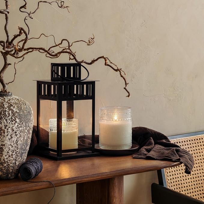Dotted Glass Flameless Candles - Image 8