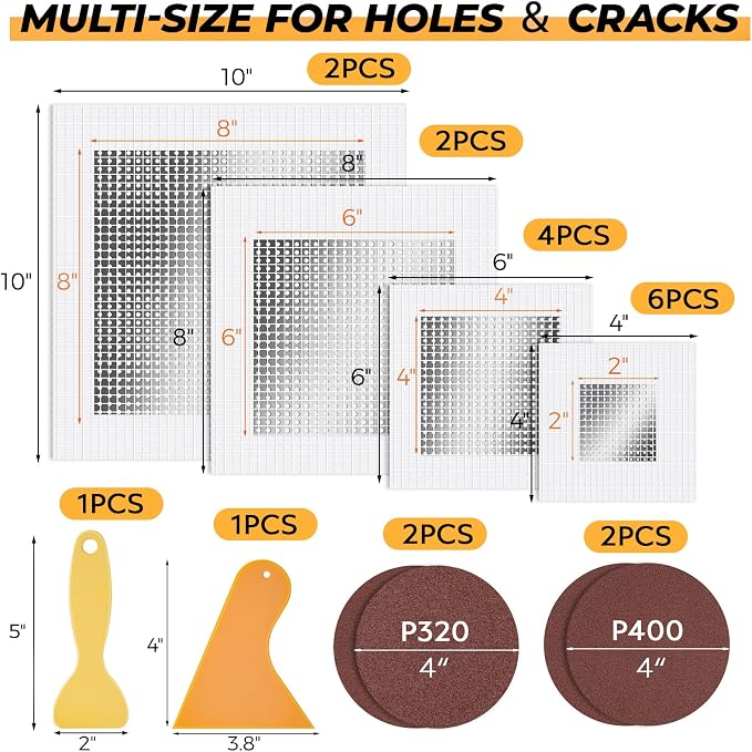 Drywall Patches, 2/4/6/8 Inch Drywall Repair Patches - Image 2