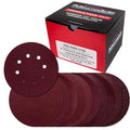 ProductionShop 5" Red 8-Hole Pattern Sanding Discs, 100 Disc Variety Pack by ProductionShop