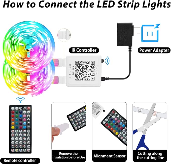GANZQH 190FT RGB Led Lights for Bedroom - Image 3