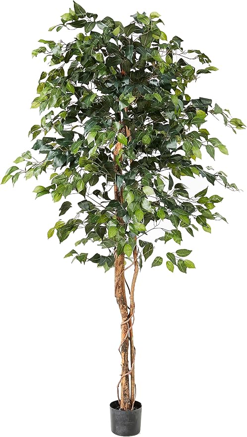 Nearly Natural 6ft Triple Trunk Artificial Ficus Tree by NearlyNatural