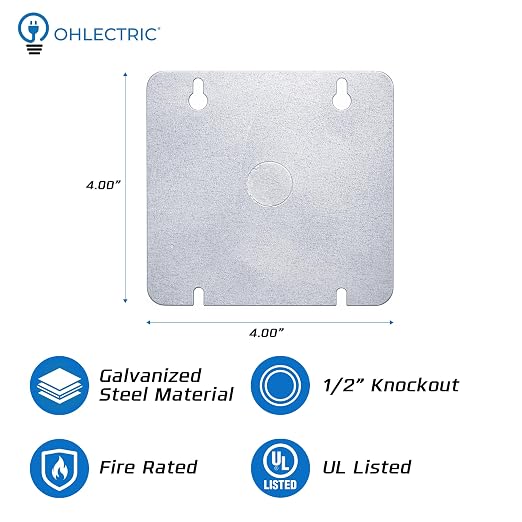 4-11/16" Square Box Cover Blank - Image 2