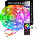 Lcutml 100FT Smart LED Strip Lights, RGB Strip Lights Sync to Music by Lcutml
