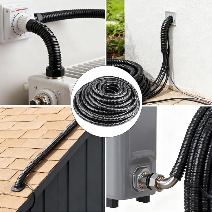 1/2 inch x 50 ft Flexible Electrical Conduit, PVC Coated Liquid-Tight - Image 7