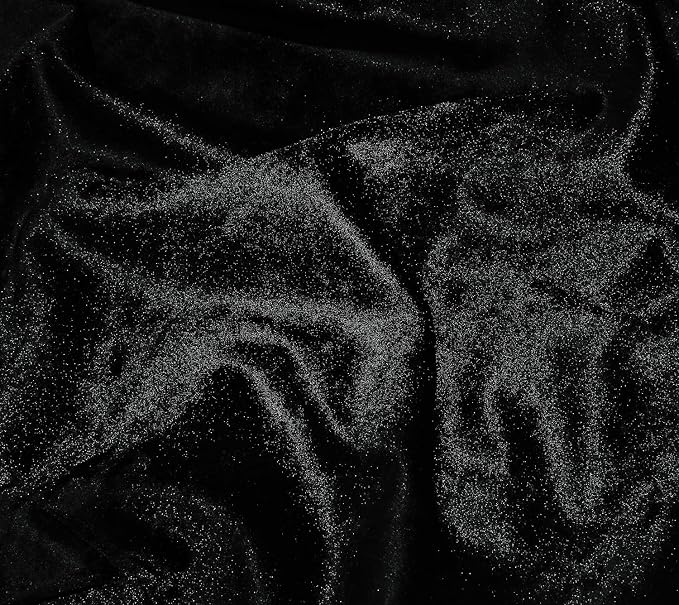 Chezmoi Collection Lux Black Crushed Velvet Curtains 2 Panel Set - Image 7