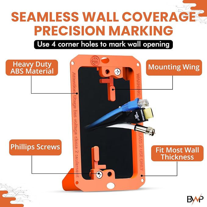 BWP Low Voltage Mounting Bracket 1 Gang, 10 Pack - Image 3