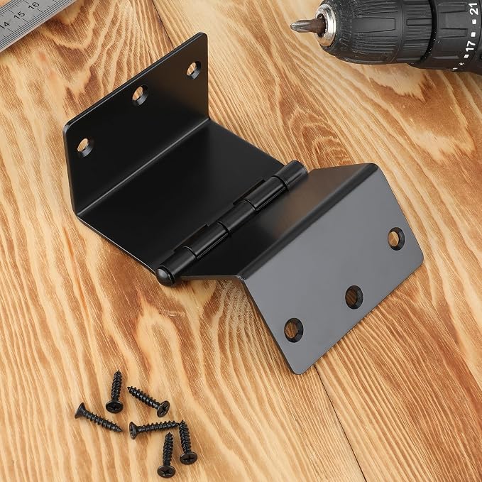 3 Pack Offset Hinges Black Expandable Door Hinges 3.5 Inch Heavy Duty Full - Image 4