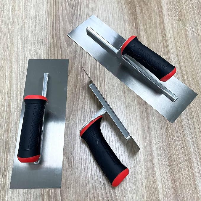 Drywall Flat Trowel 3pcs/Kit Carbon Steel Masonry Trowel Set | Soft Handle - Image 6