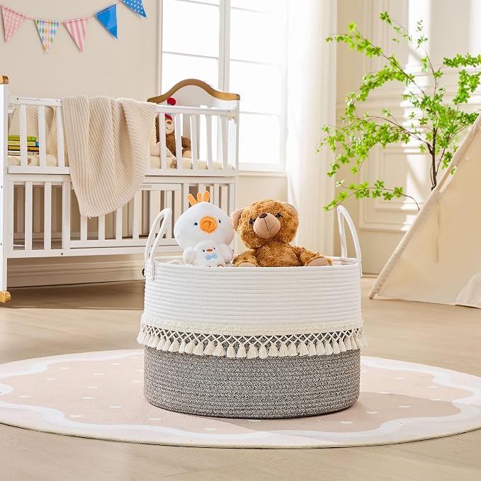 KAKAMAY Large Blanket Basket - Image 6