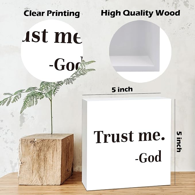 Farmhouse Decor, Christian God Home Decorations, Aesthetic Entry Way Table - Image 2