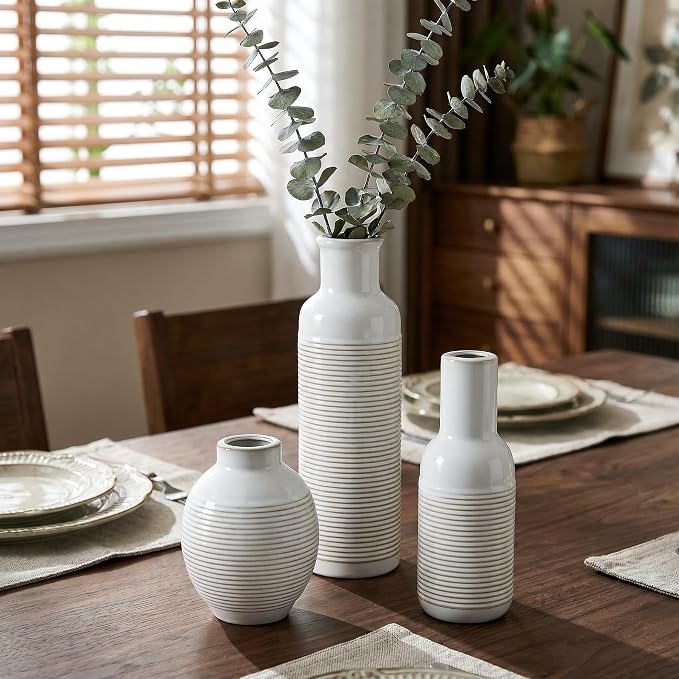 Rustic Farmhouse Vase Set of 3 - Image 3