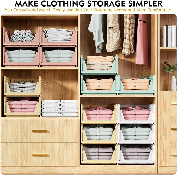SNSLXH 5 Pack Closet Organizer Basket, Closet Organizers and Storage, - Image 4