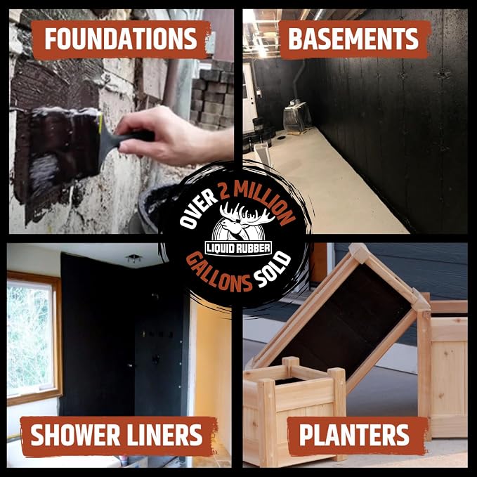 Liquid Rubber Exterior Foundation Kit - 1g Foundation Sealant - Image 5
