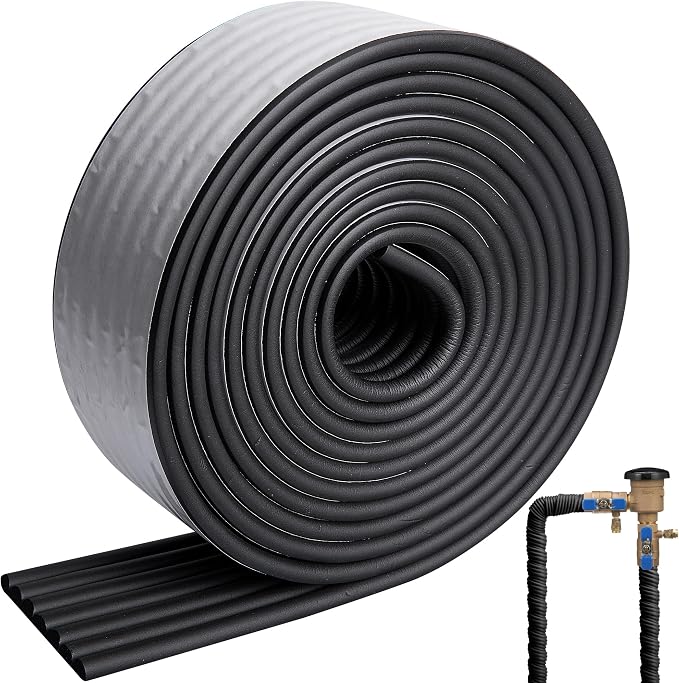 16.4 Ft x 3.2'' Water Pipe Insulation Tape, Winter Foam Pipe Insulated Wrap | by moonoom
