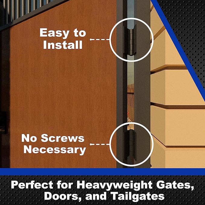 Heavy Duty Weldable 3 Pairs 4" x 4" Gate Hinges-Steel Butt Hinge/HVY Gates - Image 5