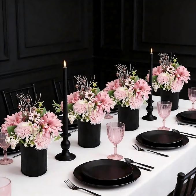Dusty Pink & Rose Gold Flowers Table Centerpieces - Image 2