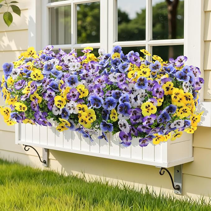 Alupssuc 24 Bundles Artificial Flowers UV Resistant - Image 7