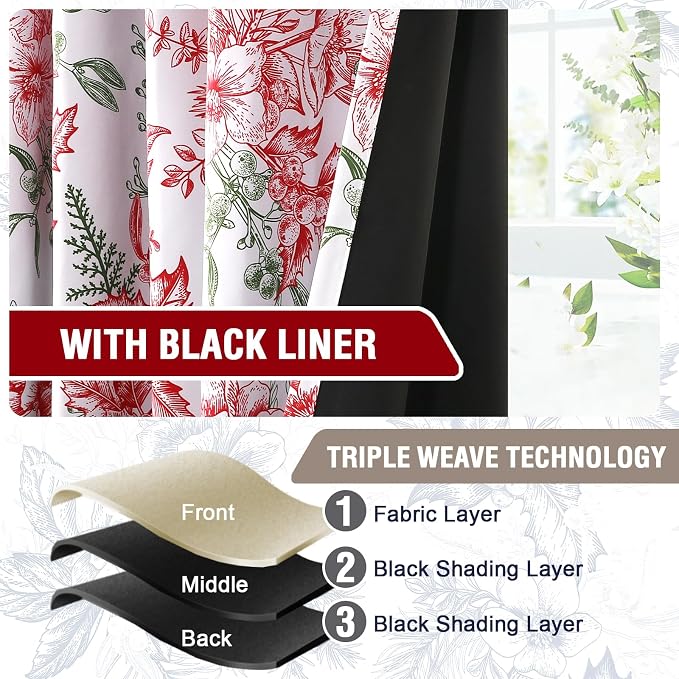 H.VERSAILTEX 100% Blackout Christmas Curtain - Image 6