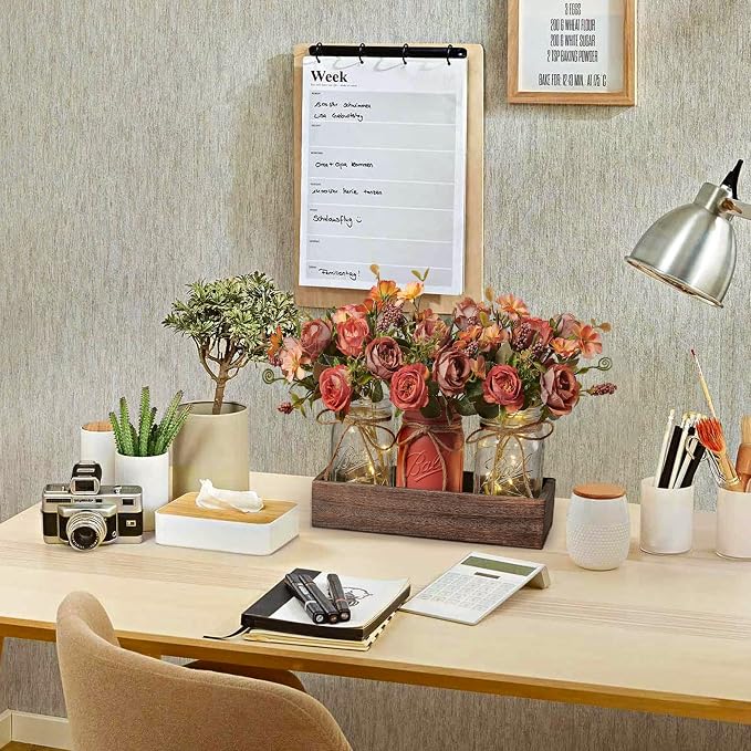 3 Pcs Mason Jar Centerpiece Table Decorations - Image 3