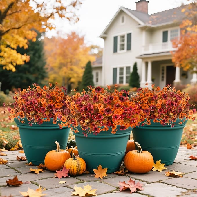 INQCMY Artificial Fake Fall Plants Flowers - Image 4