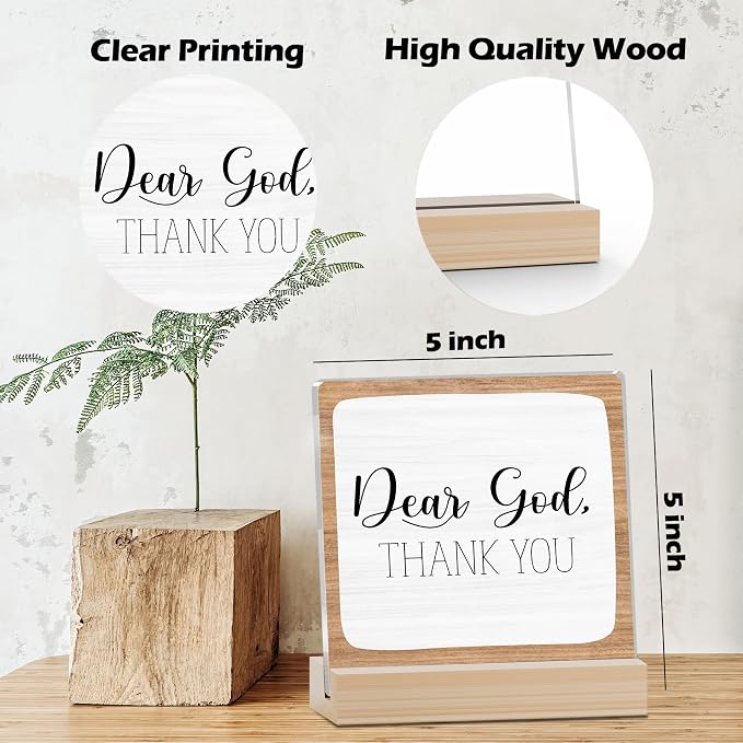 Farmhouse Decor, Acrylic Christian God Home Decorations, Aesthetic Entry Way - Image 2