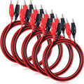 EBOOT 10 Pcs Alligator Clips Electrical, 40 Inches Test Leads by eBoot