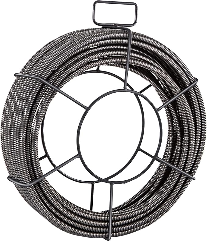 VEVOR Drain Cleaning Cable 50ft x 1/2 inch Solid Core Cable Sewer Cable - Image 12