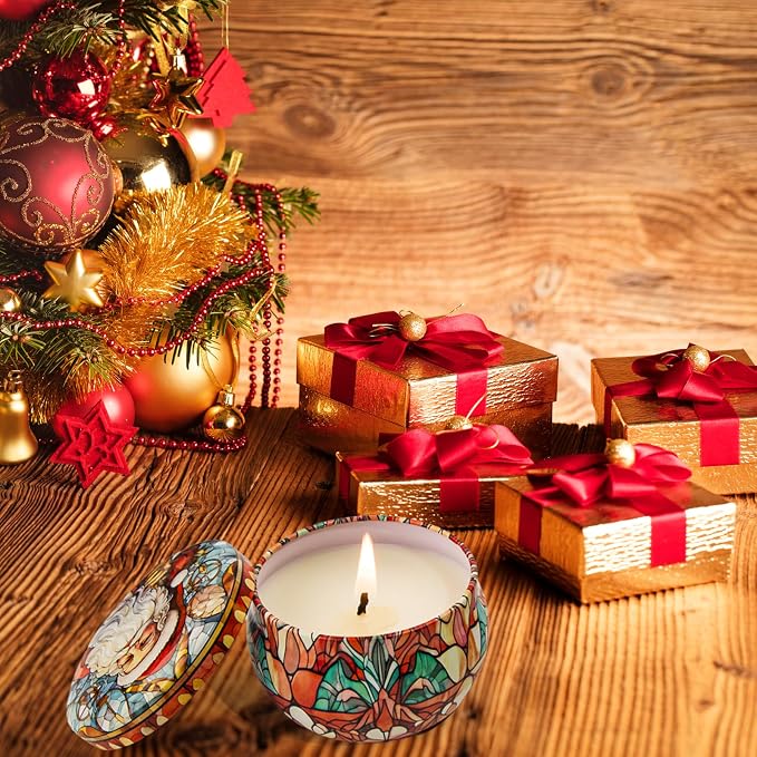 12 Pack Christmas Scented Candles Gifts Set - Image 4
