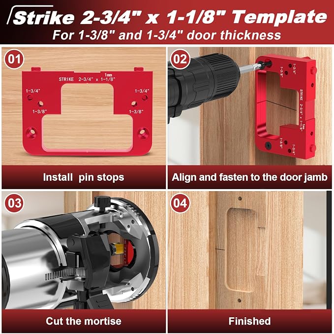 Door Latch and Strike Plate Mortise Tool - Image 5
