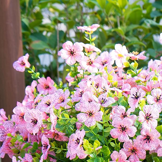 Artificial Fake Flowers Plants for Outdoors Spring Summer Decoration, Faux - Image 4