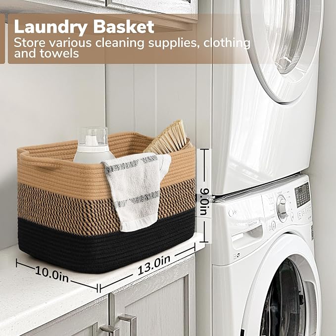 Goodpick Woven Storage Basket for Shelves, Wicker Baskets for Dog Toys - Image 3