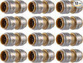 SharkBite Max Coupling, Push to Connect Brass Plumbing Fitting, PEX Pipe by SharkBite