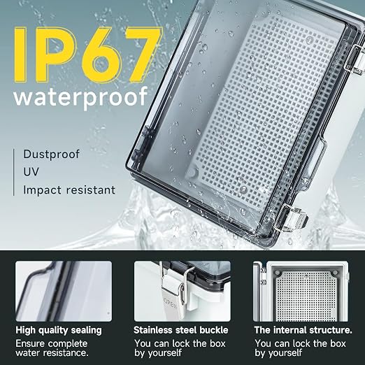Junction Box Outdoor Waterproof Electrical Box Project IP67 ABS Enclosure | - Image 2