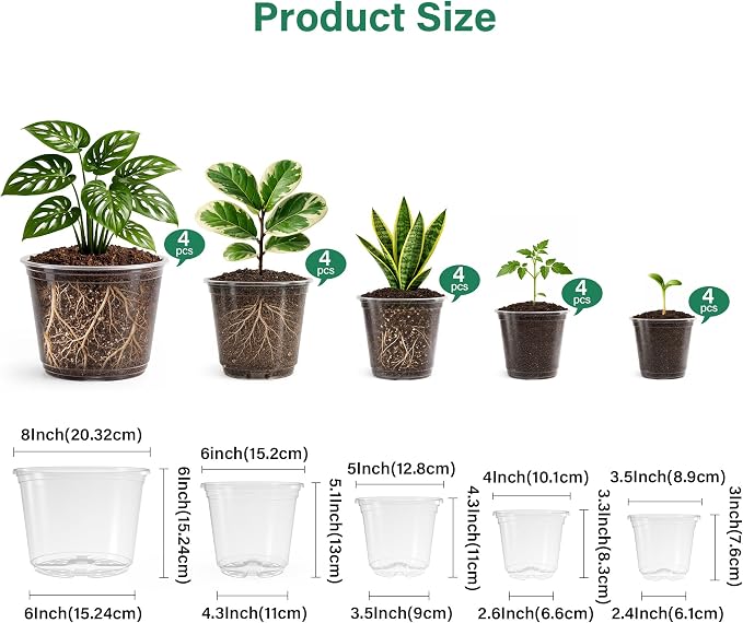 Bluepro Clear Nursery Pots - Image 2