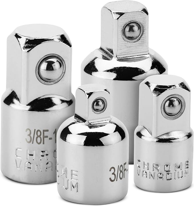 Bates Impact Socket Adapter and Reducer Set, 3/8 to 1/4 Socket Adapters by BatesChoice