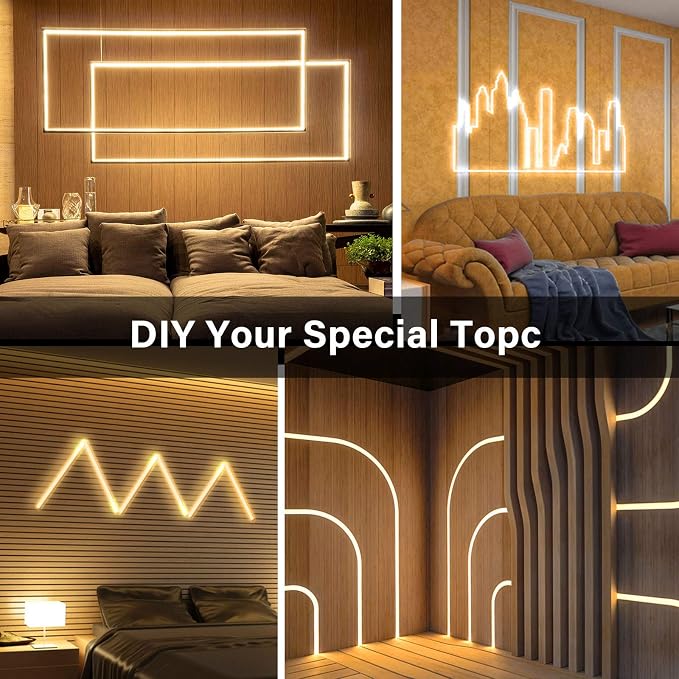 Onforu LED Strip Lights Warm White, 32.8ft Dimmable 3000k Led Lights - Image 4