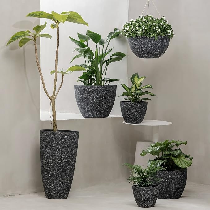 LA JOLIE MUSE Planter Pots, Indoor Outdoor Flower Pot, 7.5 Inch, Balcony and - Image 4